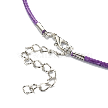 Изготовление ожерелья из вощеного шнура 30шт. 5 цветов(NCOR-FS0001-01)-3