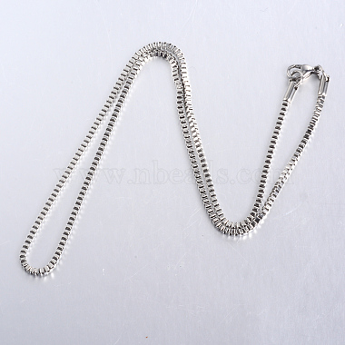 304 Stainless Steel Box Chain Necklaces(STAS-O053-27P)-2