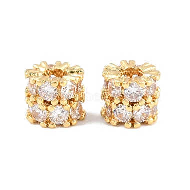Brass Micro Pave Clear Cubic Zirconia Beads(KK-CBA78C7-12G)-2