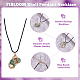 6Pcs 6 Style Natural Shell Pendant Necklaces Set with Wax Cords for Women(NJEW-AN0001-42)-4