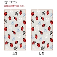 Cloth Book Cover, Notebook Wraps, Rectangle, Ladybug, 280x220mm(OFST-WH0010-088)