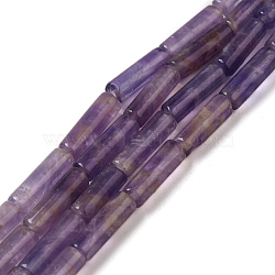 Natural Amethyst Beads Strands, Column, 13~14x4~4.5mm, Hole: 1.2mm, about 14pcs/strand, 7.48''(19cm)(G-U010-A01-01)