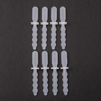 Silicone Molds, Ice Pop Molds, Dagger, White, 86x15x2mm, about 20pcs/set