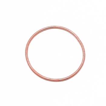 3MM Steel Wire Spring Stretch Bracelet for Women, Light Salmon, 7-1/8 inch(18cm)