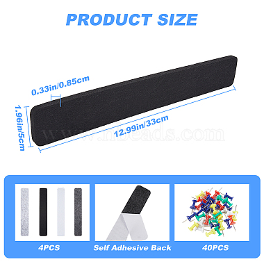 Rectangle Self-adhesive Felt Sticky Notes for Memo Notepads(AJEW-CP0008-53B)-2