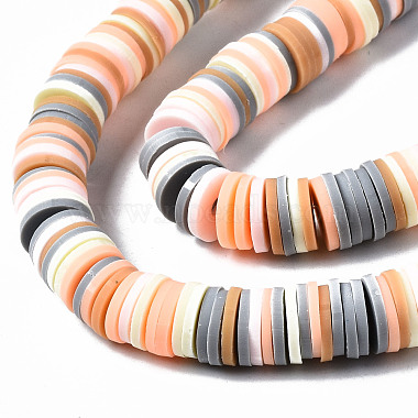 Handmade Polymer Clay Beads Strands(CLAY-R089-8mm-108)-2