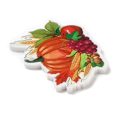 Thanksgiving Day Themed Opaque Printed Acrylic Pendants(SACR-L004-02C)-3