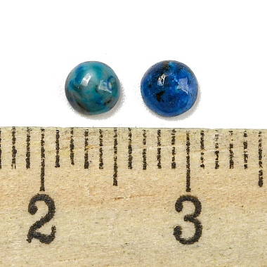 cabujones teñidos de ágata azul natural(G-H309-03-48)-3