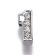 charmes de glissi&egrave;re de strass en alliage(PALLOY-WH0065-28A)-1