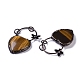 Natural Tiger Eye Heart Big Pendants(G-B073-03R-03)-2