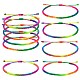 5Pcs 5 Color Braided Nylon Thread Cord Bracelets Set(BJEW-SW00049-05)-1