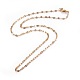 304 Stainless Steel Cable Chain Necklaces(NJEW-F265-A-G)-1