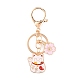 Chinese Style Alloy Enamel Keychains(KEYC-WH0027-43B)-1