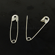 Iron Safety Pins, Platinum, 22x5x2mm, Pin: 0.3mm, about 1000pcs/bag(NEED-D006-22mm)