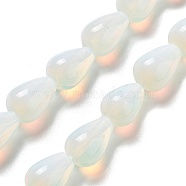 Opalite Beads Strands, Teardrop, 12x8mm, Hole: 1.2mm, about 33~34pcs/strand, 15.16~16.54''(38.5~42cm)(G-B106-A04-02)