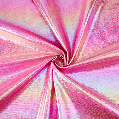 Hot Pink Imitation Leather Other Fabric