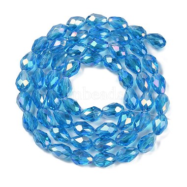 Transparent Electroplate Glass Beads Strands(EGLA-N013-T4mm-B17)-2