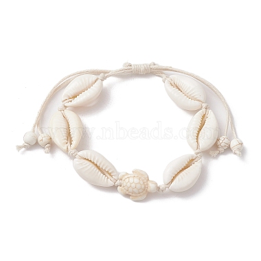 White Tortoise Synthetic Turquoise Bracelets