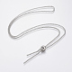 304 Stainless Steel Box Chain Necklace Making(MAK-K011-01P)-1