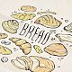 Cotton Cloth Bread Print Pouches(ABAG-A012-01D)-3