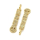 Brass Micro Pave Clear Cubic Zirconia Pendants(KK-R159-03B-G)-2