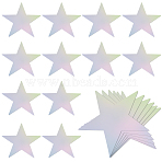 Paper Glitter Star Wall Stickers, Wall Decorations, Colorful, 146x153x0.2mm(FIND-WH20023-006C)