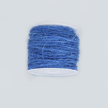 Jute Cord, Jute String, Jute Twine, for Jewelry Making, Royal Blue, 2mm, about 54.68 yards(50m)/roll