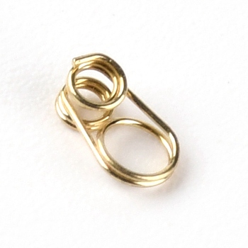 201 Stainless Steel Guides Ring, Fishing Accessory, Light Gold, 5x3x2mm, Hole: 1.4mm and 2.5mm