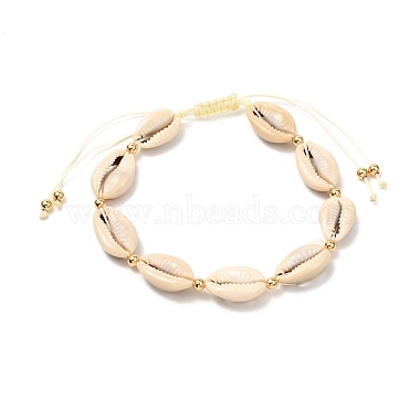 Ensemble de bracelets de cheville en perles tressées en coquillage cauri naturel pour fille femme(X1-AJEW-AN00451-02)-3
