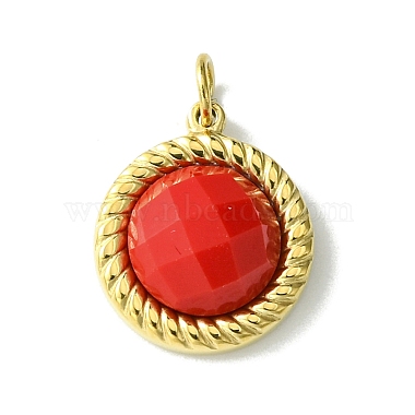 Ion Plating(IP) Real 14K Gold Plated 304 Stainless Steel with Glass Pendant(FIND-Z028-32G)-2
