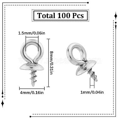 Санниклю 100 шт. 201 винта из нержавеющей стали(STAS-SC0005-93)-2