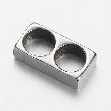 Stainless Steel Color Rectangle Stainless Steel Slide Charms