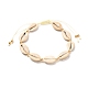 Ensemble de bracelets de cheville en perles tressées en coquillage cauri naturel pour fille femme(X1-AJEW-AN00451-02)-3