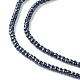Synthetic Blue Goldstone Beads Strands(G-F748-O02-01)-4