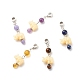 Opaque Resin and Natural Mixed Stone European Dangle Charms(PALLOY-JF01764)-1