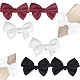 3 Pairs 3 Style Detachable Bowknot Polyester Ribbon Shoe Decoration(AJEW-CP0005-60)-1