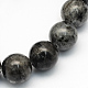 Natural Larvikite Round Beads Strands(G-S159-6mm)-1