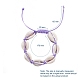 Natural Cowrie Shell Braided Beads Bracelets(BJEW-JB05057)-7