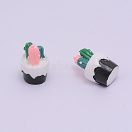 Resin Home Decorations, Cactus, Colorful, 24x15x15mm(AJEW-WH0120-87)