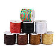 8 Rolls 8 Colors Nylon Thread, Nylon String Jewelry Bead Cord for Custom Woven Jewelry Making, Mixed Color, 0.8mm, about 49.21 yards(45m)/roll, 1 roll/color(NWIR-YS0001-02)