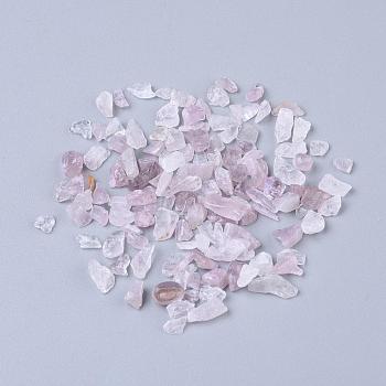 Natural Rose Quartz Chip Beads, No Hole/Undrilled, 2~8x2~4mm, about 8500pcs/500g