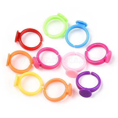 Cuff Colorful Acrylic Ring Components(SACR-R740-M)-2
