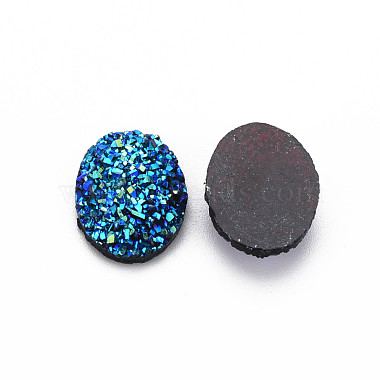 Electroplate Druzy Resin Cabochons(X-CRES-T012-08B)-4