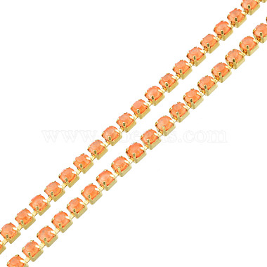 Brass Rhinestone Strass Chains(CHC-N017-003B-B04)-2