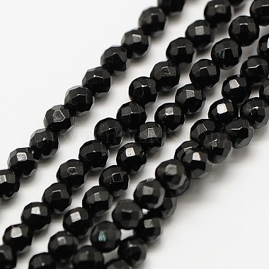 Black Round Spinel Beads