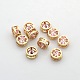 Real 18K Gold Plated Brass Rhinestone Beads(KK-J199-27G)-1
