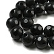 Brins de perles rondes en onyx noir naturel(G-L271-02-10mm)-3