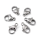 Polished 316 Surgical Stainless Steel Lobster Claw Clasps(STAS-R072-11A)-6