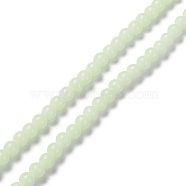 Synthetic Luminous Stone Beads Strands, Round, Glow in Dark, 6mm, Hole: 1mm, about 66pcs/strand, 14.49 inch(36.8cm)(G-L582-01A)