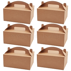 Kraft Paper Box, Rectangle, Sienna, 20x16.5x10cm(CON-WH0047-01A)